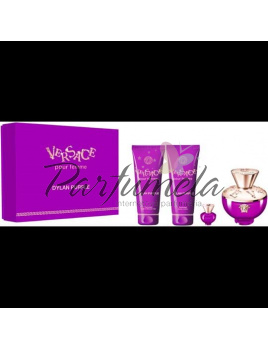 Versace Dylan Purple, SET: Parfumovaná voda 100ml + 5ml + Tělové mléko 100ml + Sprchový gél 100ml