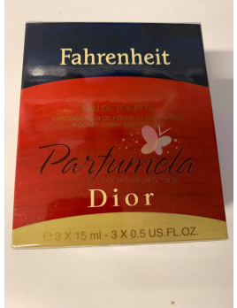 Christian Dior Fahrenheit, Toaletní voda 3x15ml