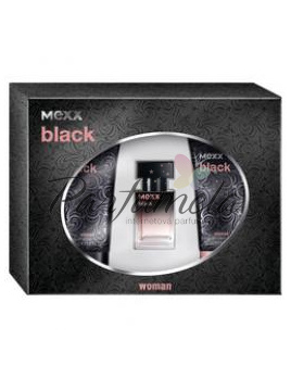 Mexx Black, Edt 15ml + 50 Sprchový gél + 50 Tělové mléko
