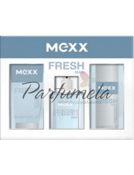 Mexx Fresh Man, Toaletní voda 30ml + 50ml Sprchový gél + 50ml Deodorant