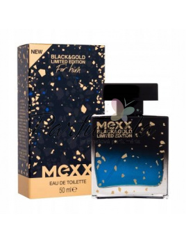 Mexx Black & Gold Limited Edition, Toaletní voda 50ml