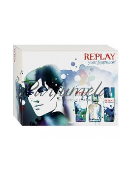 Replay your fragrance! for Him, Edt 30ml + 50ml sprchovy gel + 50ml deodorant