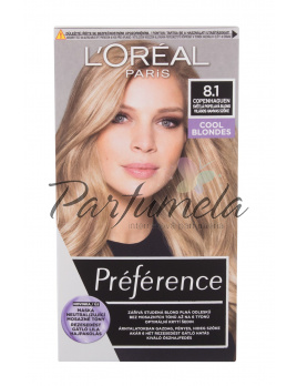 L'Oréal Paris Préférence 8,1 Copenhaguen, Cool Blondes, Barva na vlasy 60ml