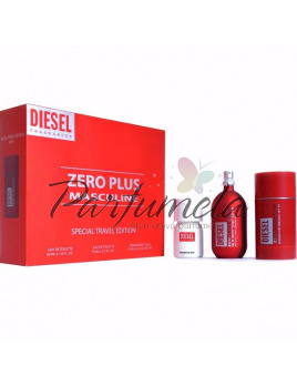 Diesel Zero Plus Masculine SET: Toaletní voda 75ml + Toaletní voda 30ml (Plus Plus)+ Deostick 75ml