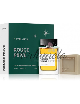 Novellista Rouge Prive SET: Parfumovaná voda 75ml + Tuhé mýdlo 90g