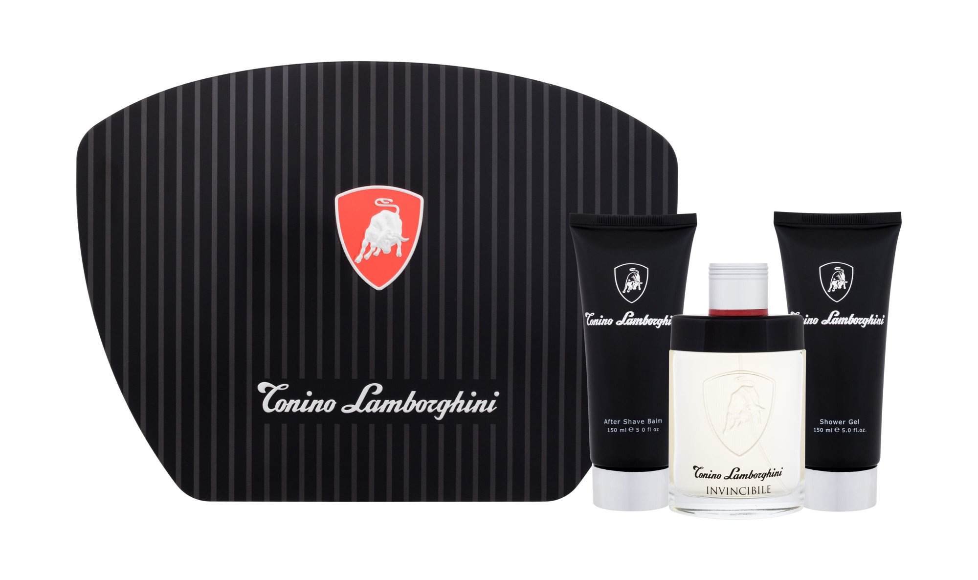 Lamborghini Invincibile, Toaletní voda 125 ml + Balzám po holení 150 ml + sprchovací gél 150 ml