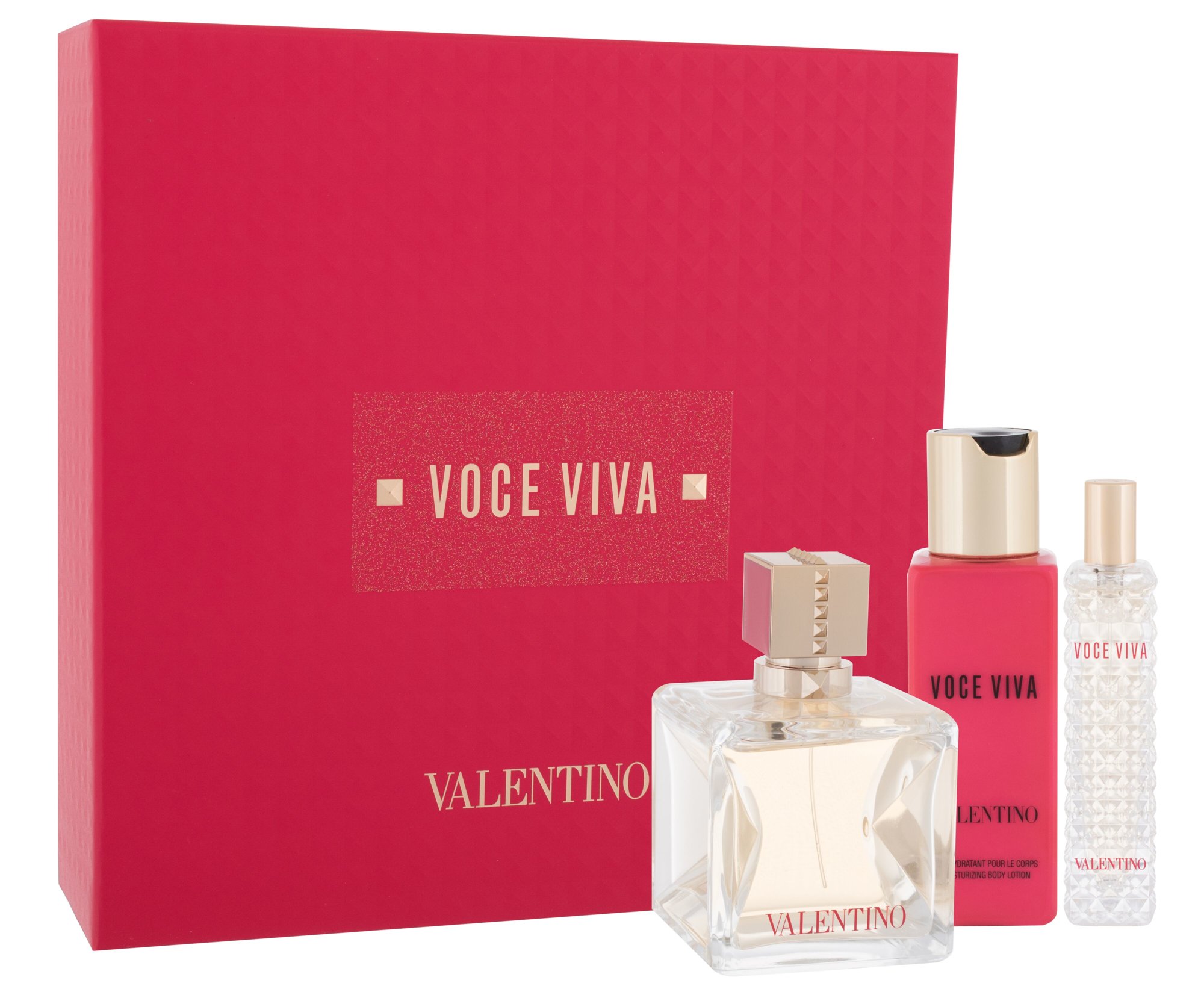 Valentino Voce Viva, parfumovaná voda 100 ml + parfumovaná voda 15 ml + Tělové mléko 100 ml