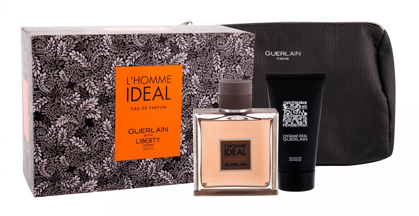 Guerlain L´Homme Ideal, parfumovaná voda 100 ml + sprchovací gél 75 ml + kozmetická taška